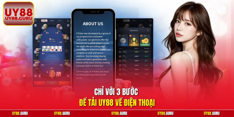 Chỉ với 3 bước để tải UY88 về điện thoại