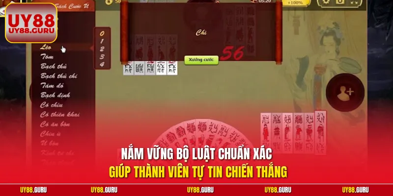 Nắm vững bộ luật chuẩn xác giúp thành viên tự tin chiến thắng